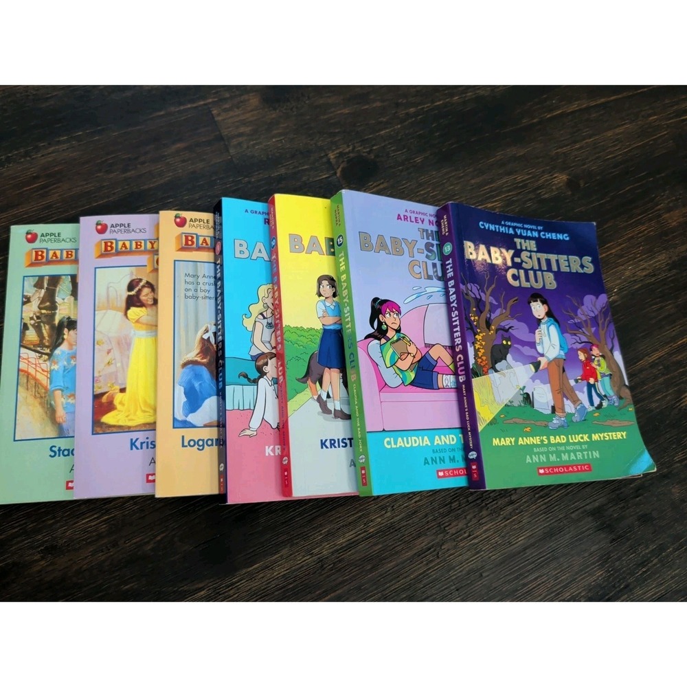 The Baby-Sitters Club Book Lot of 7 Vintage Paperbacks & Modern Graphic Novels